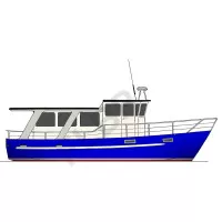 Boat plan Roberts Coastworker 25 fishing work boat