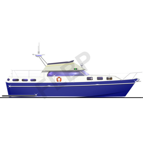 Waverunner 342 Planing Hull Boat Plan