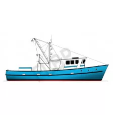 Model-Boat-Full-Size-Printed-Plans-1-32-Scale-Fishing-Trawler