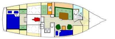 Roberts Spray 36 Kit Centre Cockpit - layout interior view