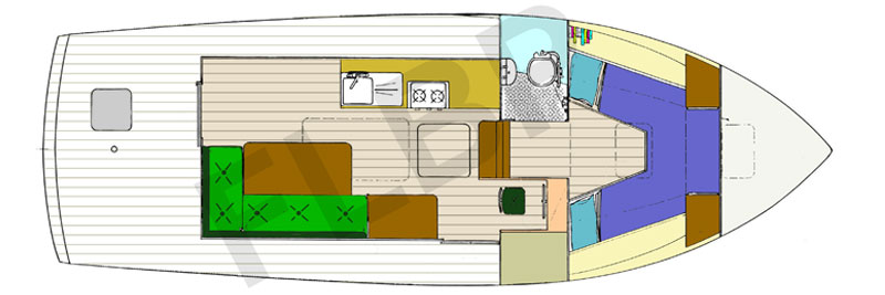 Roberts Coastworker 30 Version C accommodation