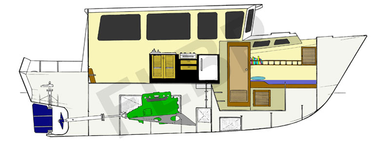 Boat plan Roberts Coastworker 25 fishing work boat