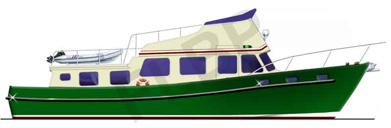 Roberts Waverunner 40-42 aft cabin