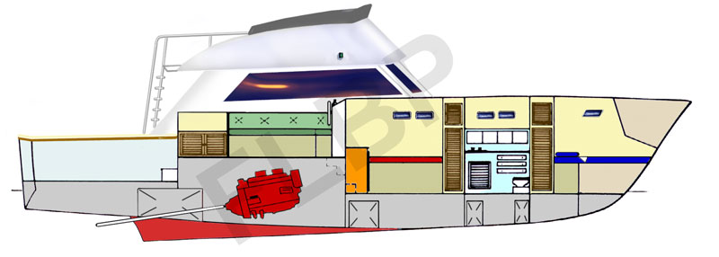 Roberts Sports Fisherman 47 port layout