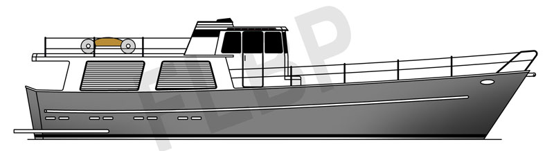 Roberts Waverunner 52 Aft Deck - Version A plan