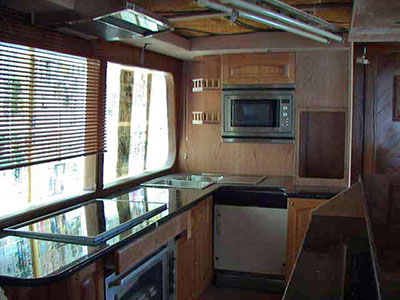 Waverunner 65 Gallery - steel built vessel - galley