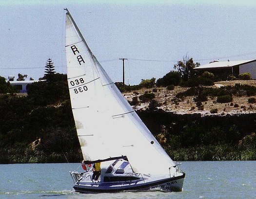 A lively little sailboat, the Roberts 246