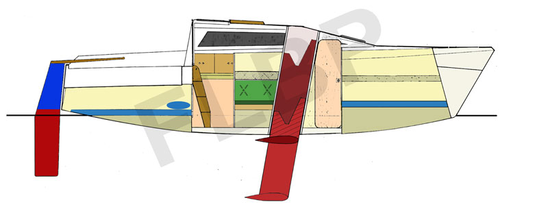 Bruce Roberts drop keel port view