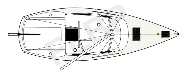 Roberts Adventurer Trailer Sailer 24 deck view