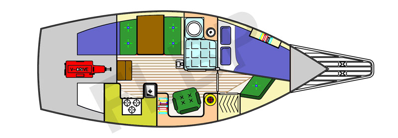 Roberts Tom Thumb 26 - layout interior view