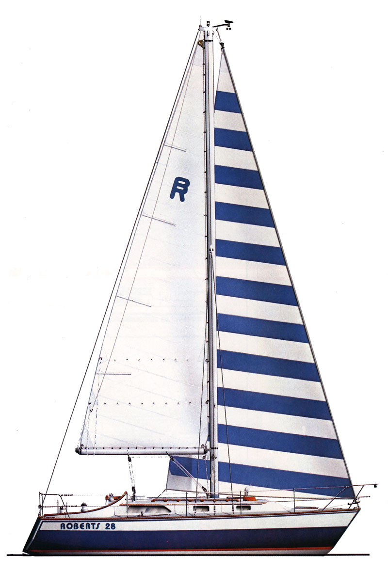 Roberts 28 - Coach House sail plan