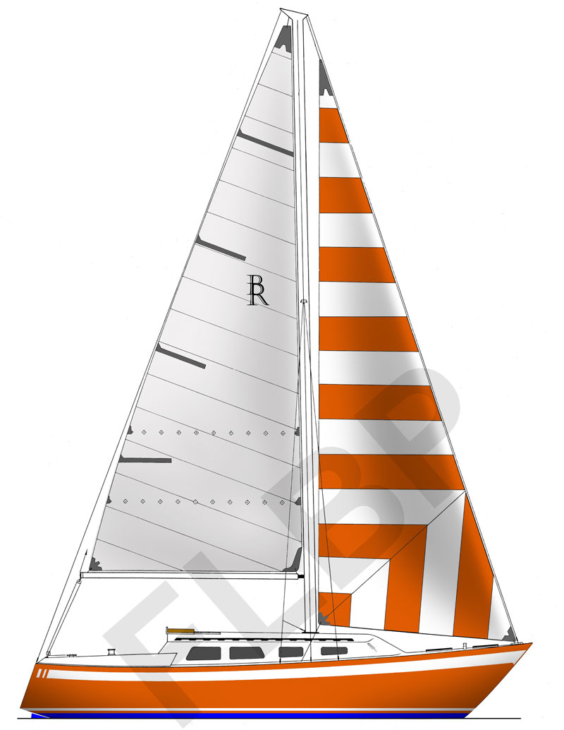 Roberts 29 - sail plan