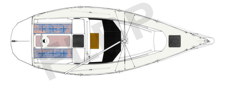 Roberts 310 pilot house deck view