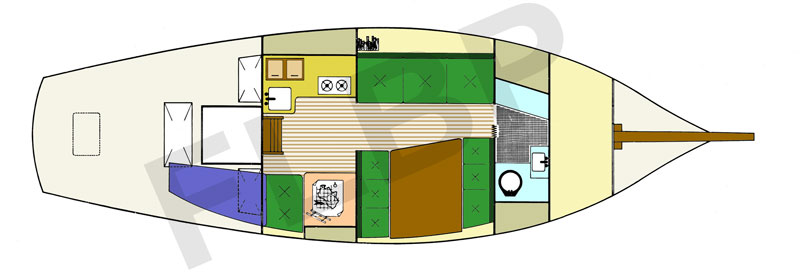 Roberts Classic 31 interior view 2