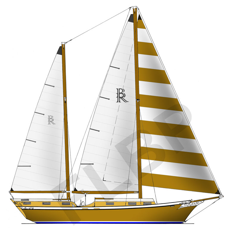 Roberts Henry Morgan 32 - sail plan