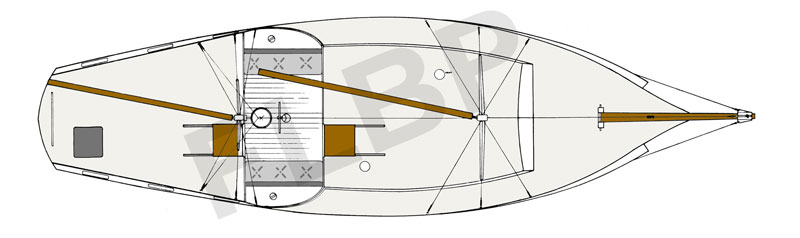 Bruce Roberts Henry Morgan 32 sail plan