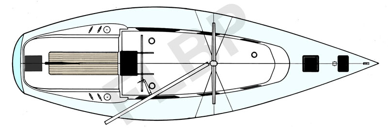 Roberts 34 yacht deck layout