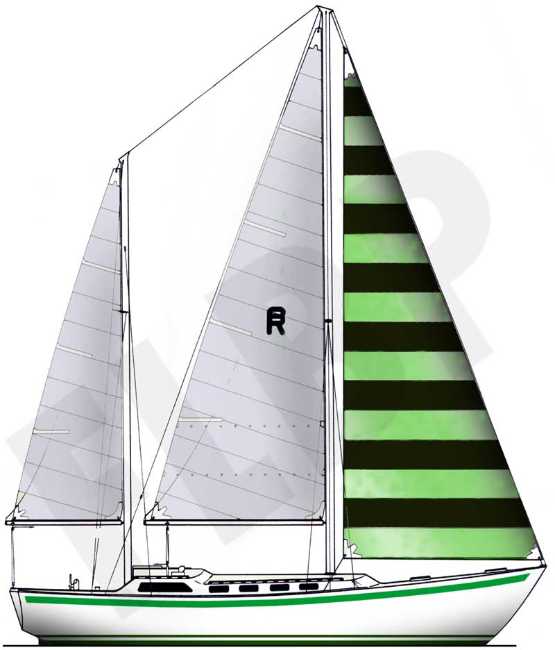 Roberts 36 - Version A sail plan