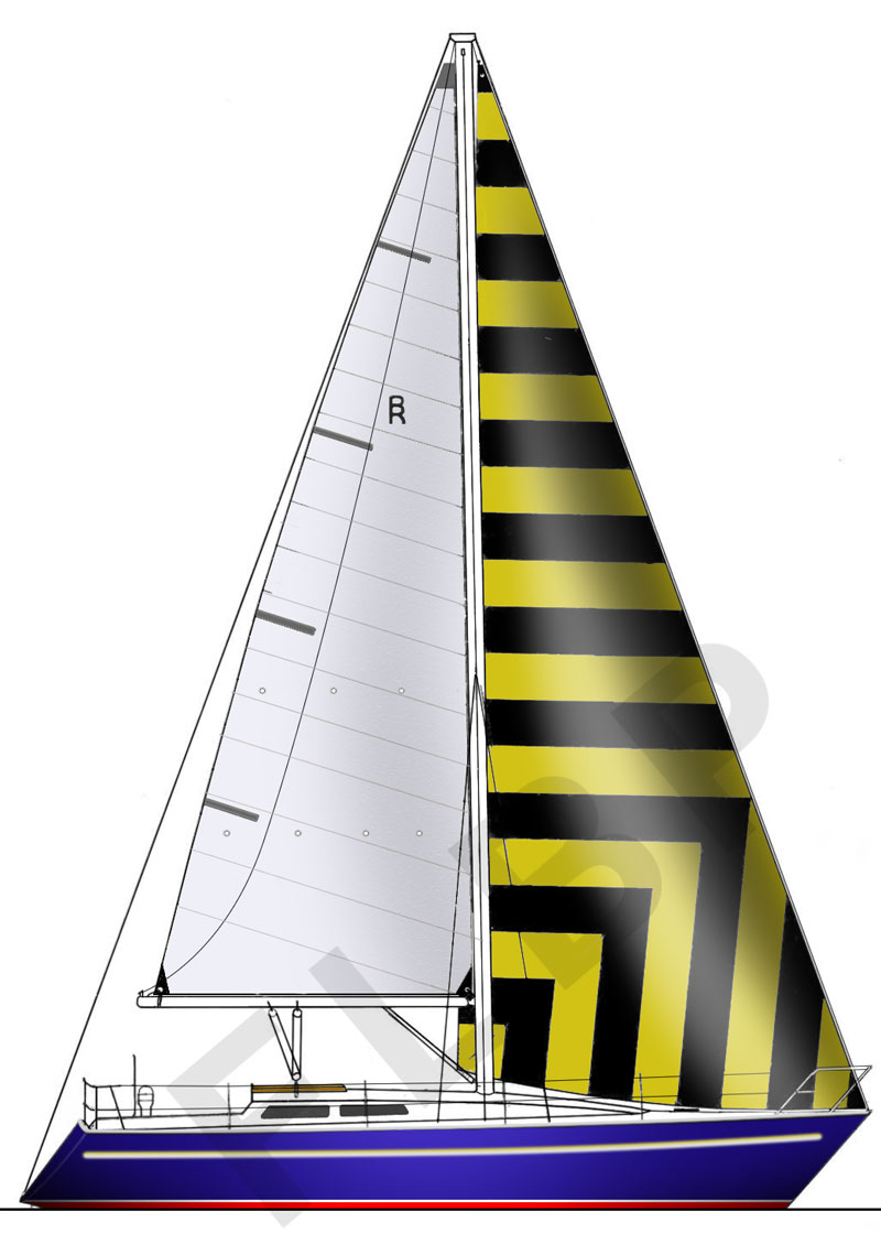 Roberts 370 - Version C sail plan