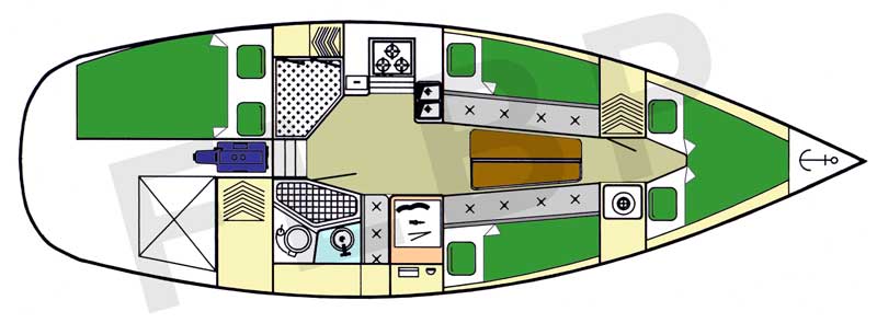 Roberts 370 - Version C layout interior view