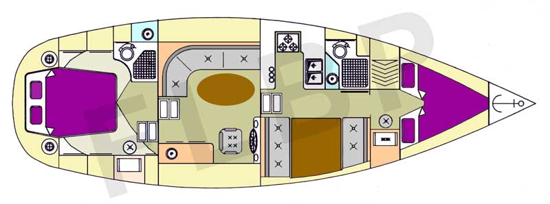 Roberts 370 - Version E layout interior view