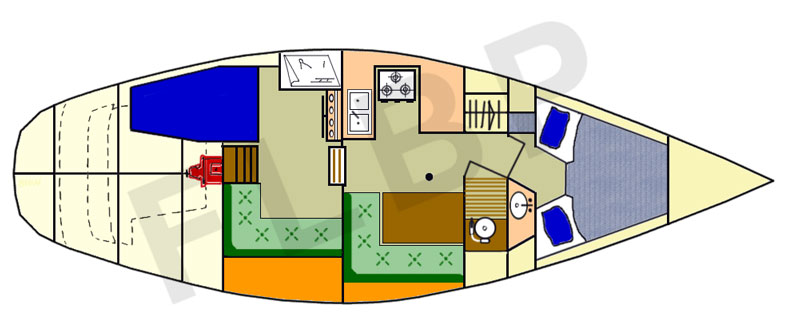 Roberts 370 - Version D layout interior view