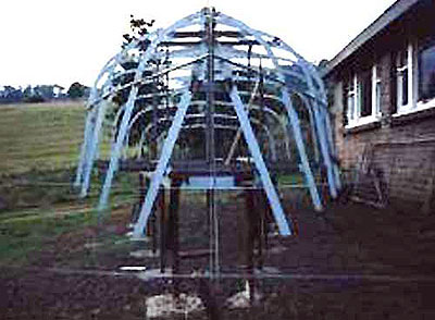 Roberts 370 Gallery - Another view of the frames stood on the strongback