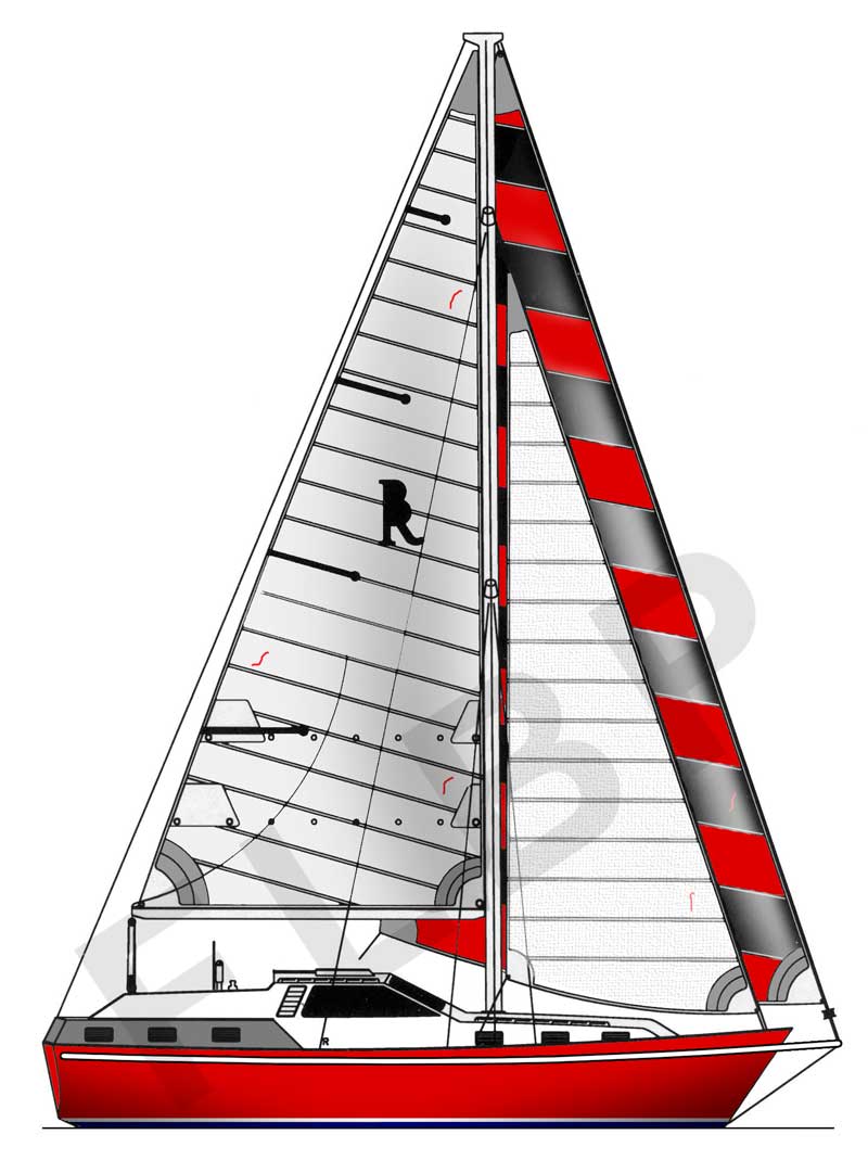 Roberts 392B sail plan