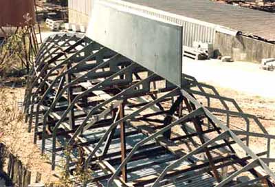 Roberts 39 Gallery - frames, keel stem and stern bars in place