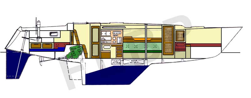 Roberts 434 - Version A port view