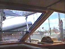 Roberts 434 Gallery Version D - looking out from inside helm position