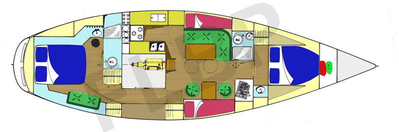 Roberts 493 accommodation layout