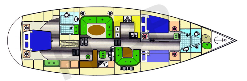 Roberts 532 - layout interior view option 1