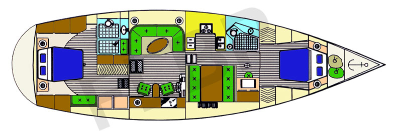 Roberts 532 - layout interior view option 2