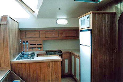 Roberts 53 Gallery - multi chine steel yacht - galley complete