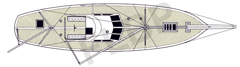 Roberts Henry Morgan 57 - layout deck view