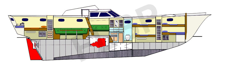 Roberts Henry Morgan 57 - layout port view