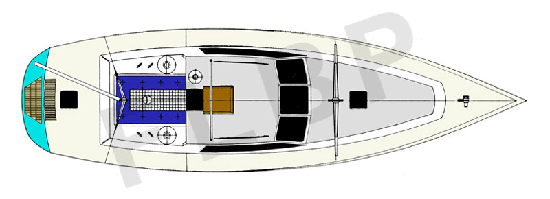 Roberts 58 - layout deck view