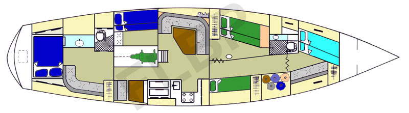 Roberts 64 interior layout