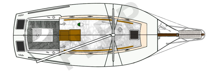 Roberts Spray 33 - deck layout