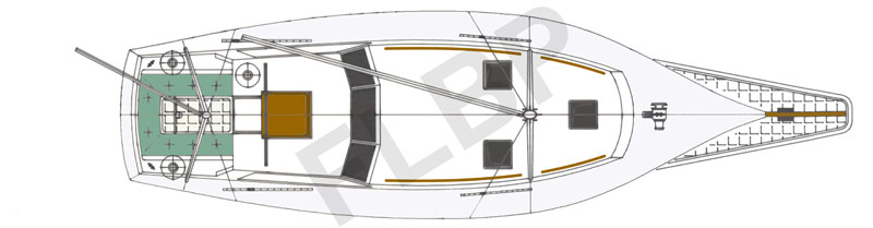 Roberts Spray 45 deck layout