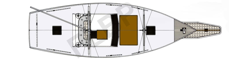 Roberts Spray 55 - Version B deck layout